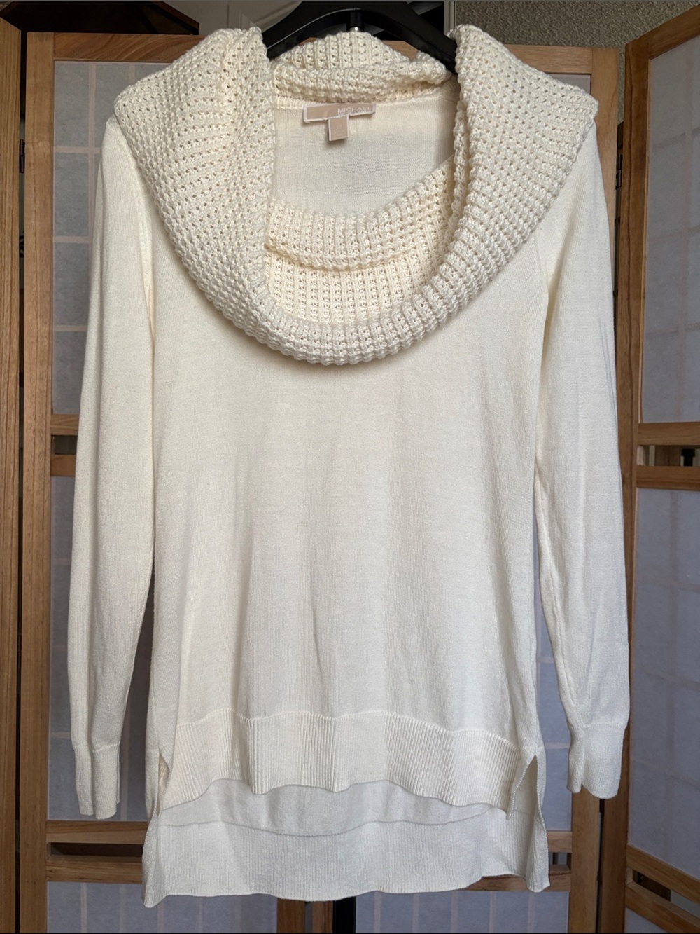 Michael Kors Women’s Cream Cowl Neck Sweater Size XS